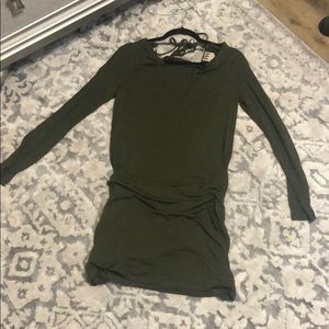 Haute hippie open back long sleeve dress $469